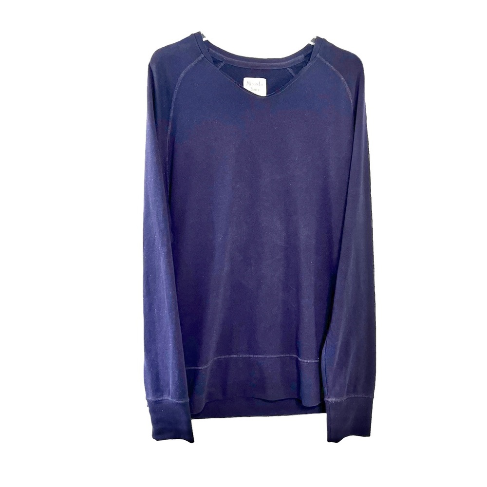 Alexander Simai Men’s Navy Lightweight Long Slim Sweatshirt size XL